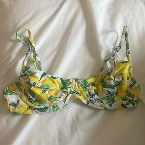 Onia lemon bikini top